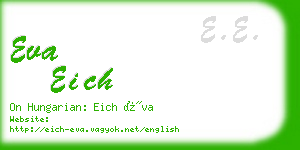 eva eich business card